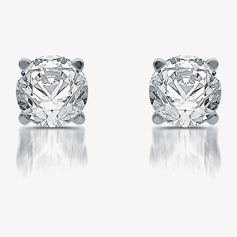 Ever Star 1/ CT. T.W. Lab-Grown (G / SI1-SI2) Diamond 10K or 14K Gold Round Stud Earrings