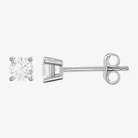 Womens Cubic Zirconia Sterling Silver Heart 3 Pair Earring Set