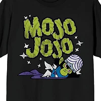 Mojo Jojo Tee Womens Juniors Crew Neck Short Sleeve Loose Fit Powerpuff Girls Graphic T-Shirt