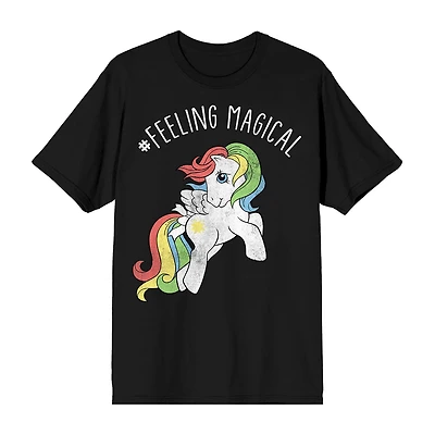 Feeling Magical Tee Womens Juniors Crew Neck Short Sleeve Loose Fit My Little Pony Nickelodeon Graphic T-Shirt