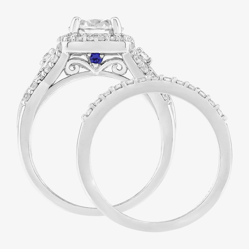 DiamonArt® Womens 2 CT. T.W. White Cubic Zirconia Sterling Silver Bridal Set