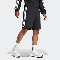 adidas Fleece Mens 9" Mid Rise Workout Shorts