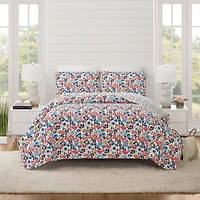 Modern Heirloom Blossom Reversible Quilt Set