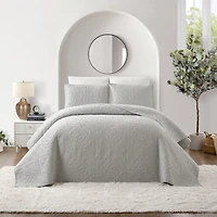 Modern Heirloom Solid Stitch 3-pc. Bedspread Set