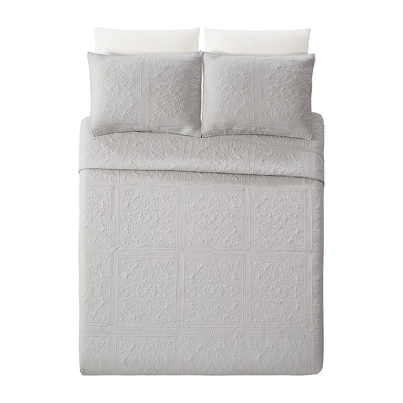 Modern Heirloom Solid Stitch 3-pc. Bedspread Set