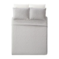 Modern Heirloom Solid Stitch 3-pc. Bedspread Set