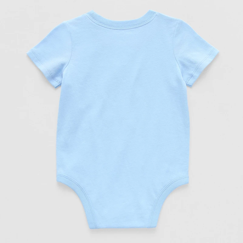 Okie Dokie Baby Boys Crew Neck Short Sleeve Bodysuit