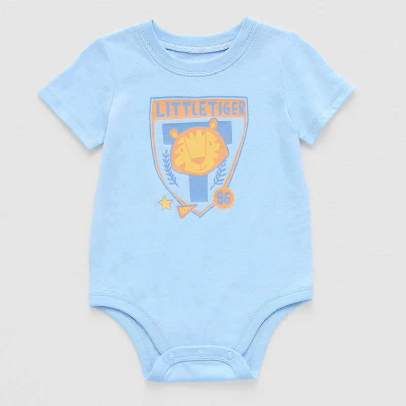 Okie Dokie Baby Boys Crew Neck Short Sleeve Bodysuit
