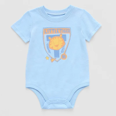 Okie Dokie Baby Boys Crew Neck Short Sleeve Bodysuit