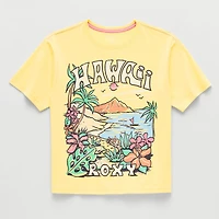 Roxy Big Kid Girls Crew Neck Short Sleeve Regular Fit Graphic T-Shirt
