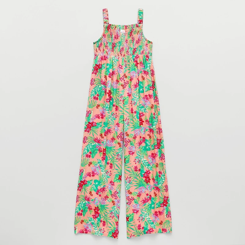 Roxy Big Kid Girls Straight Neck Sleeveless Jumpsuit