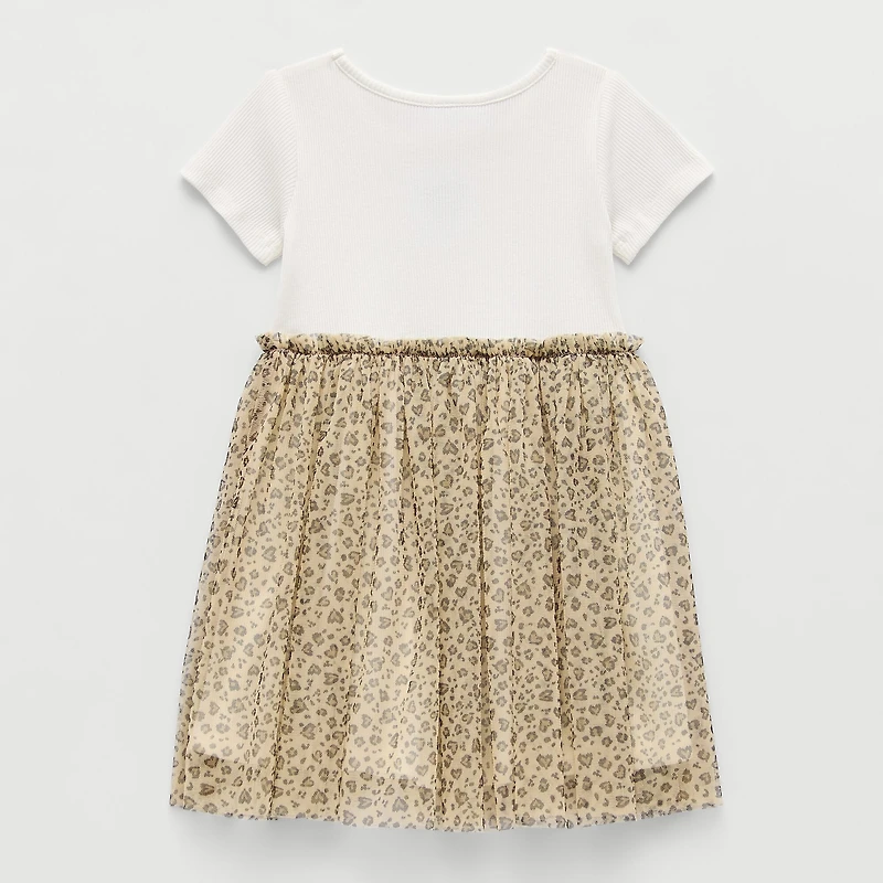 Okie Dokie Toddler & Little Girls Short Sleeve Tutu Dress
