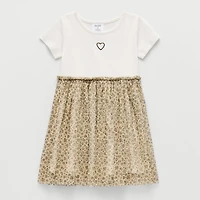 Okie Dokie Toddler & Little Girls Short Sleeve Tutu Dress