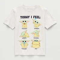Disney Collection Boys Round Neck Short Sleeve Classic Fit Star Wars Graphic T-Shirt