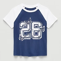 Thereabouts Little & Big Kid Girls Round Neck Short Sleeve T-Shirt