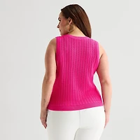 Bold Elements Womens Plus Sleeveless High Neck Tank