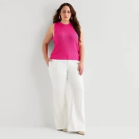 Bold Elements Womens Plus Sleeveless High Neck Tank
