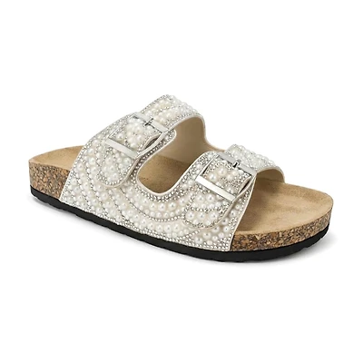 Pop Dhyana Womens Adjustable Strap Footbed Sandals