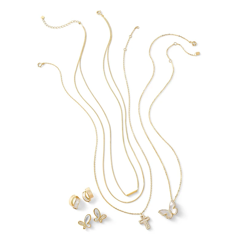 Sparkle Allure Womens Cubic Zirconia Pure Silver Over Brass Butterfly 16 Inch Pendant Necklace