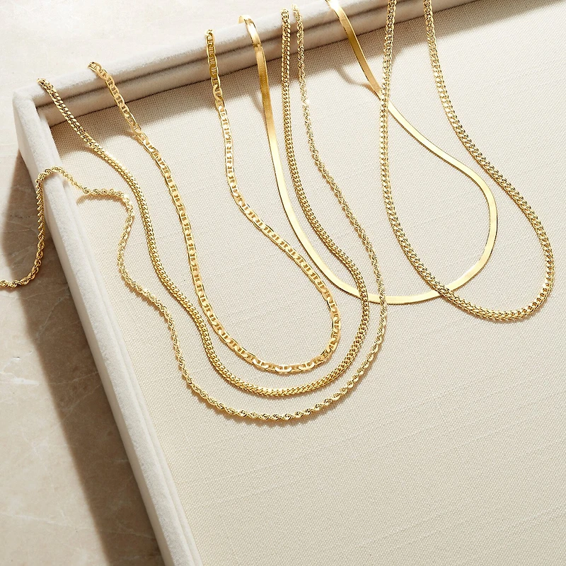 Made in Italy 14K Gold 18 Inch Chain Necklace