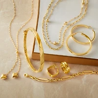 Gold Addiction Lariat Style Womens 14K Gold 18 Inch Y Necklace
