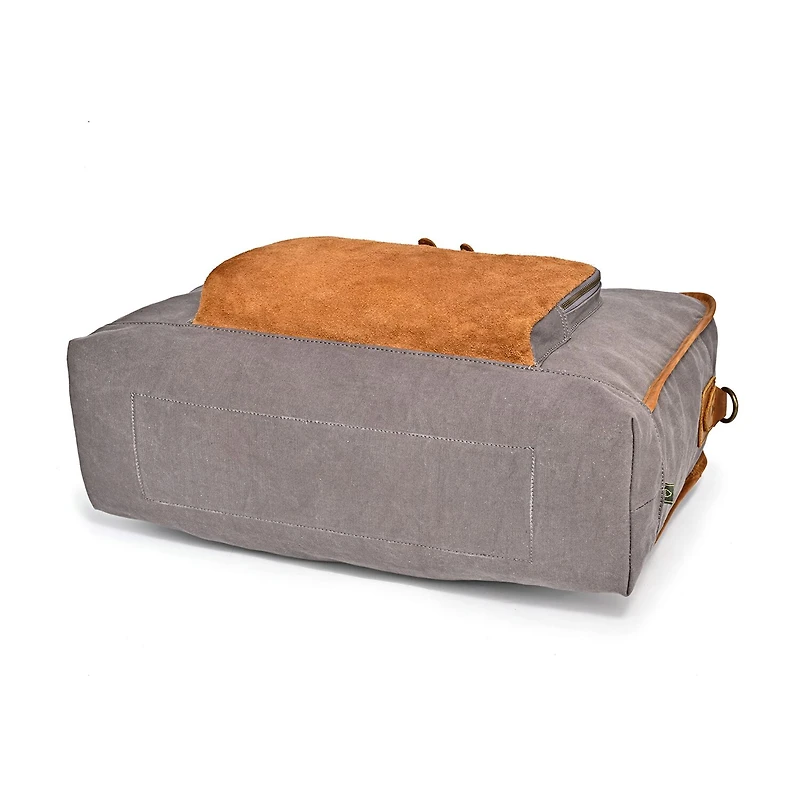 TSD Brand Valley Oak Convertible Weekender Duffel Bag