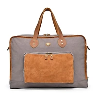 TSD Brand Valley Oak Convertible Weekender Duffel Bag