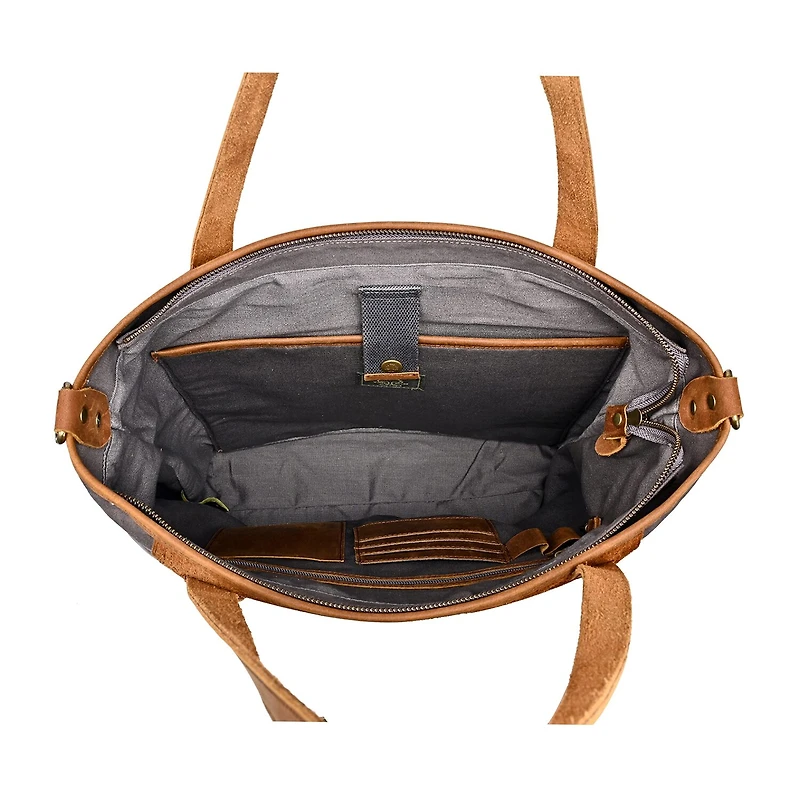 TSD Brand Valley Oak Convertible Travel Tote