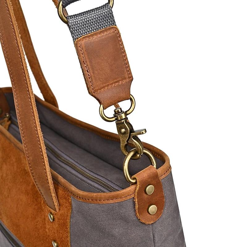 TSD Brand Valley Oak Convertible Travel Tote
