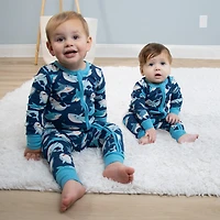 The Peanutshell Boys Scoop Neck Long Sleeve 2-pc. One Piece Pajama