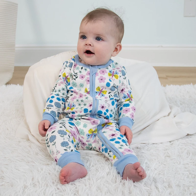 The Peanutshell Girls Scoop Neck Long Sleeve 2-pc. One Piece Pajama