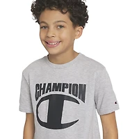 Champion Big Kid Boys Crew Neck Short Sleeve Regular Fit Graphic T-Shirt