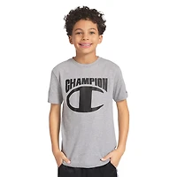 Champion Big Kid Boys Crew Neck Short Sleeve Regular Fit Graphic T-Shirt