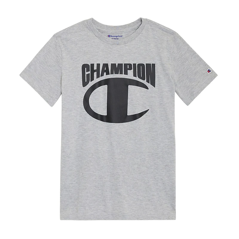Champion Big Kid Boys Crew Neck Short Sleeve Regular Fit Graphic T-Shirt