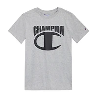 Champion Big Kid Boys Crew Neck Short Sleeve Regular Fit Graphic T-Shirt