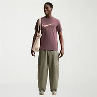 Nike Swoosh Mens Crew Neck Short Sleeve Classic Fit Graphic T-Shirt
