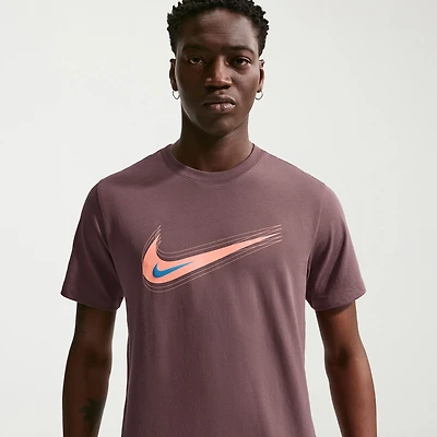 Nike Swoosh Mens Crew Neck Short Sleeve Classic Fit Graphic T-Shirt