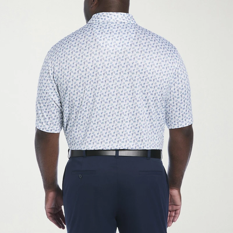 PGA TOUR Big and Tall Mens Short Sleeve Polo Shirt