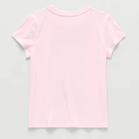 Thereabouts Little & Big Kid Girls Crew Neck Short Sleeve Classic Fit Graphic T-Shirt