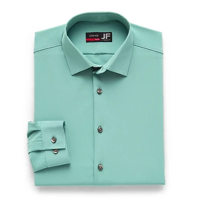 J. Ferrar 360 Stretch Performance Mens Slim Fit Fabric Long Sleeve Dress Shirt
