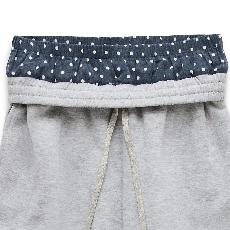Arizona Womens Juniors Wide Leg Mid Rise Fleece Sweatpant