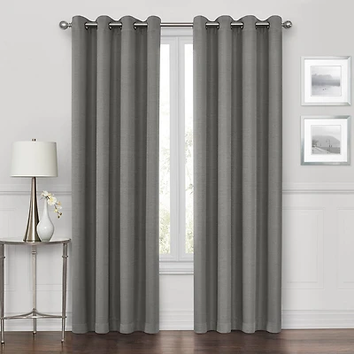 Max Blackout Prescott Grommet Top 100% Single Curtain Panel