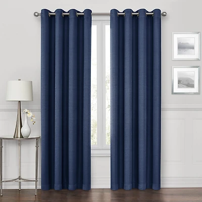 Max Blackout Prescott Grommet Top 100% Single Curtain Panel
