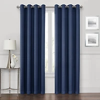 Max Blackout Prescott Grommet Top 100% Single Curtain Panel