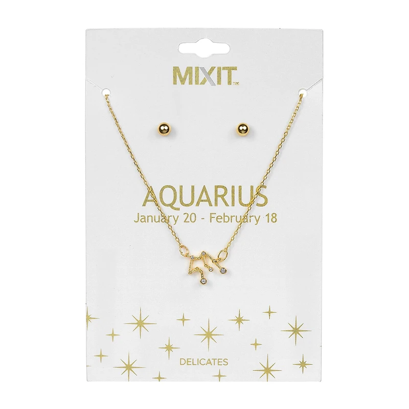 Bijoux Bar Zodiac Constellation 2-pc. 16 Inch Pendant Necklace