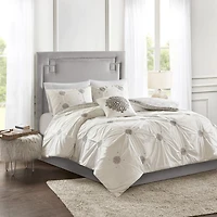 Madison Park Edna 4-pc. Duvet Set Medallion Reversible Cover
