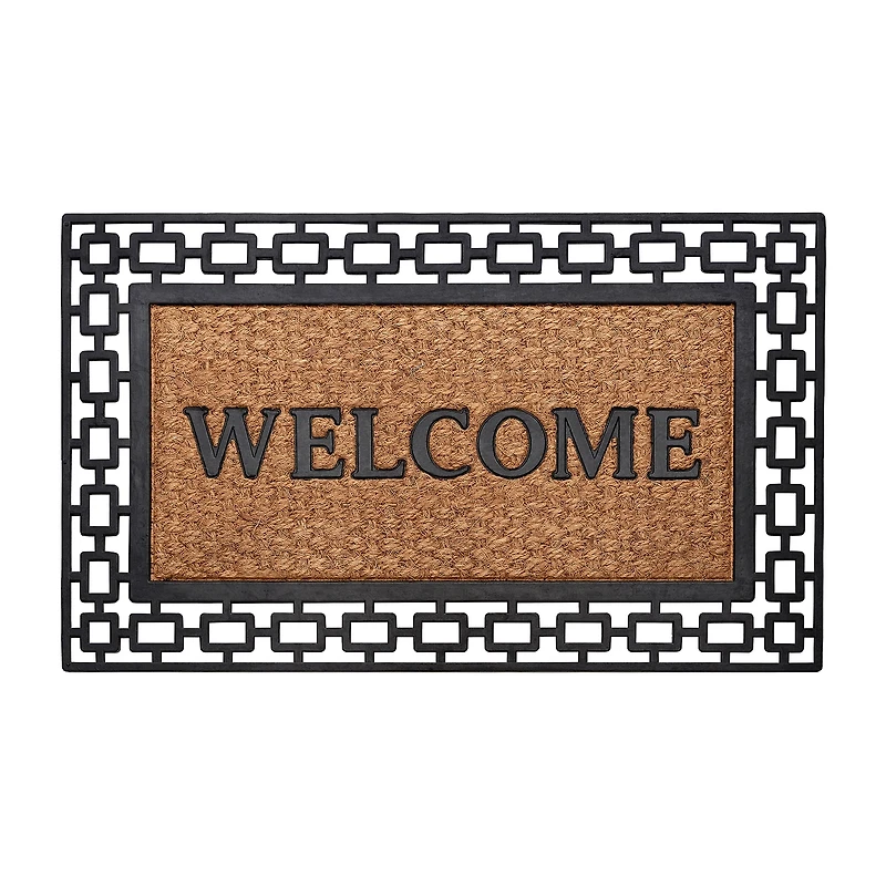 Achim Wrought Iron Welcome Coir 18"X30" Doormat