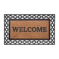 Achim Wrought Iron Welcome Coir 18"X30" Doormat