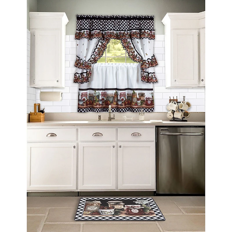 Achim Mason Jars Anit Fatigue 18"X30" Kitchen Mat