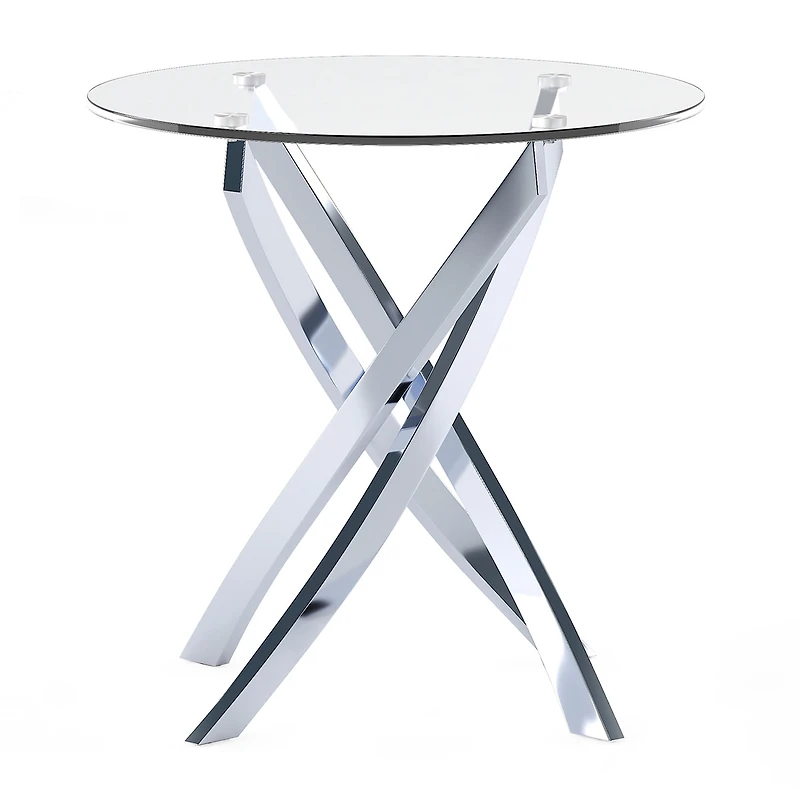 Furniture of America™ Newport Glass Top End Table